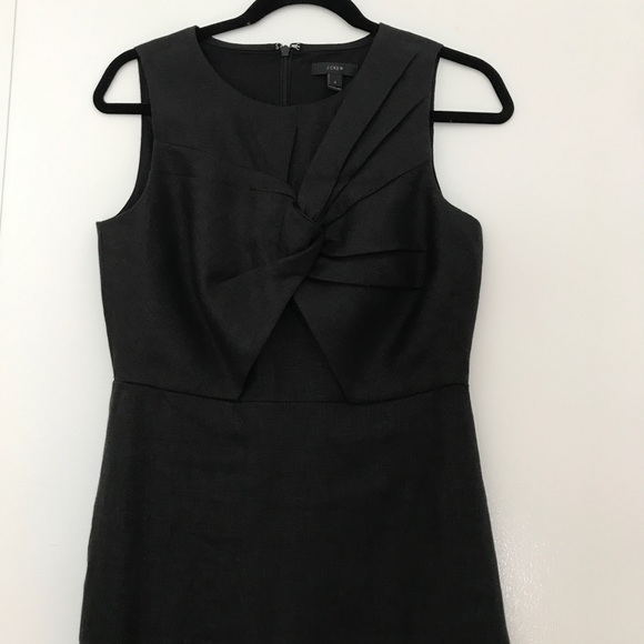 J. Crew Knotted Sheath Dress in Irish Linen - Picture 2 of 8